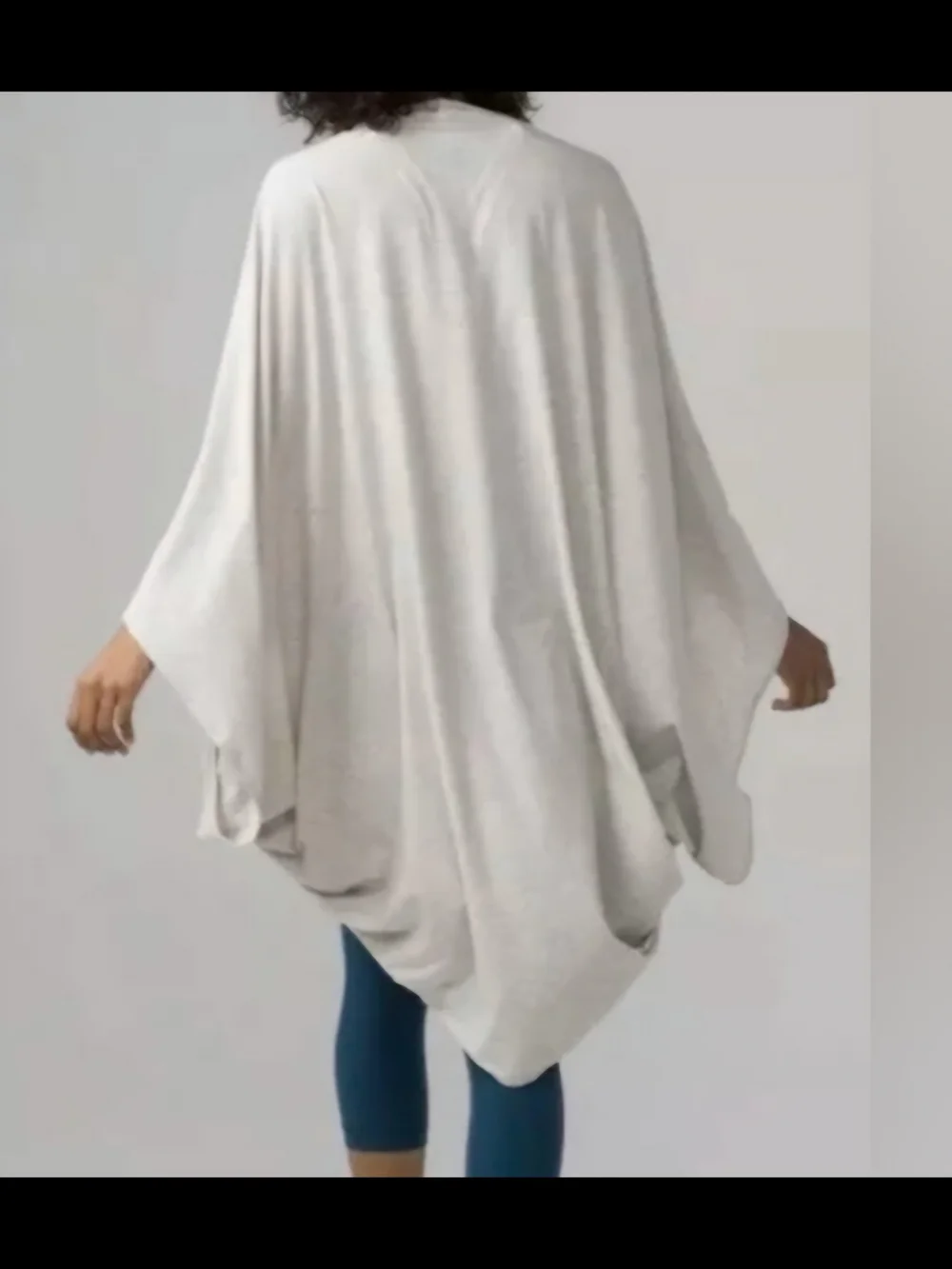 lululemon athletica Cream Open-Front Wrap Cape
